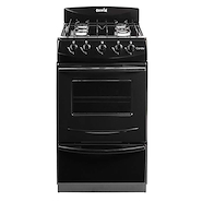 ESCORIAL (744) CANDOR BLACK COCINA 51 CM NEGRA GAS NATURAL