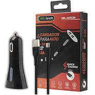 HBL TECH HUBELAM AUT20 CARGADOR 12VOLT PARA AUTO 4.2A DOBLE USB