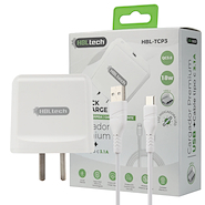 HBL TECH HUBELAM TCP3 CARGADOR USB + CABLE TIPO C 3.1 AMP