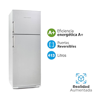 KOHINOOR KHD43/7 HELADERA CICLICA TOP MOUNT 413LTS DYNAMIC SYSTEM E.E. A+