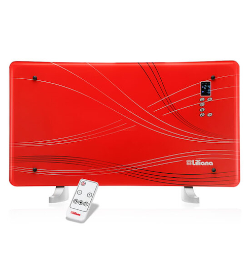 LILIANA PPV510 TURBOLUXE CONVECTOR ELECTRICO PANEL/VIDRIO CURVO FORZADOR PIE/PARED 12