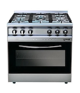 MORELLI ACERO 820 16062 COCINA 82CM 5 HORNALLAS FUNDICION HORNO VISOR