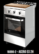 MORELLI ACERO 550 EX 16090-2 COCINA 55CM ACERO 2H BANDEJA APOYO INOX/TABLA