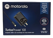 MOTOROLA TURBO POWER 68 CARGADOR USB + USB C + CABLE C