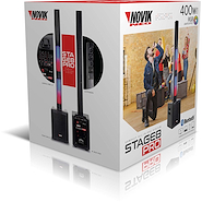 NOVIK STAGE 8 PRO SISTEMA DE AUDIO COMPACTO BT USB MP3 FM BATERÍA