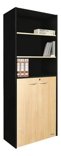 PLATINUM OFICINA 530 BIBLIOTECA PUERTAS BAJA HAYA CON NEGRO