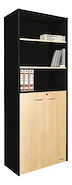 PLATINUM OFICINA 530 BIBLIOTECA PUERTAS BAJA HAYA CON NEGRO