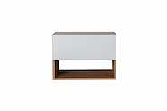 RICCHEZZE MURANO 4389 MESA DE LUZ FLOTANTE 1 C HICKORY-BLANCO