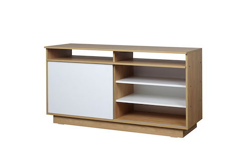 RICCHEZZE MESINA 1.30 4556 MESA DE TV 1.30 NEBRASKA HICKORY Y BLANCO