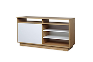 RICCHEZZE MESINA 1.30 4556 MESA DE TV 1.30 NEBRASKA HICKORY Y BLANCO