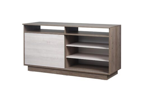 RICCHEZZE MESINA 1.30 4557 MESA DE TV 1.30 PINO BLANCO Y NEBRASKA GRIS