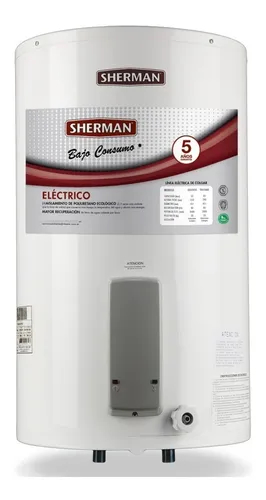 SHERMAN TEPC055ESHK2 TERMOTANQUE 55 LTS ELECTRICO PIE BAJO CONS.
