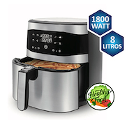 STEEL HOME VALENCIA SH-AF1800S FREIDORA DE AIRE 8 LTS 1800W DIGITAL TOUCH INOX