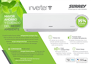 SURREY 553NIQ-22GN-81F SPLIT 6.5KW 5590 FRIG F/C INVERTER SMART