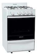 VOLCAN 87644V COCINA BLANCA 55 CM CAJON PARRILLA ENLOZADA
