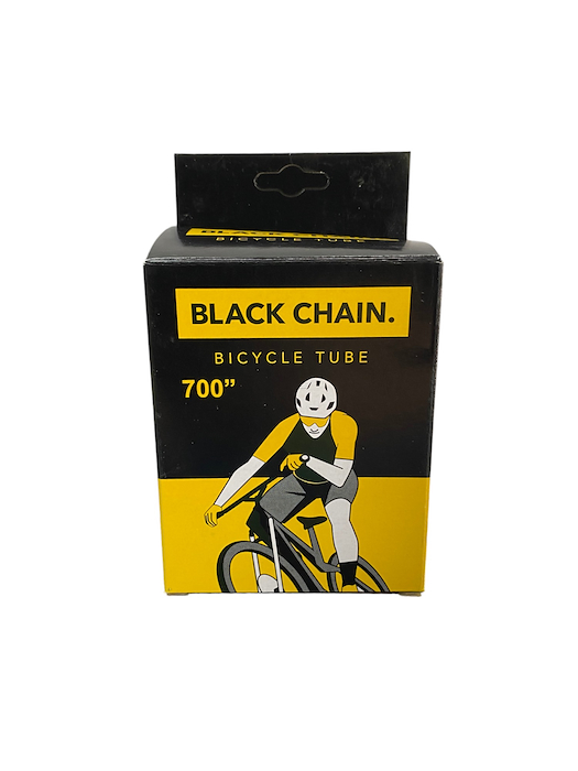 Camara ruta 700x28c Black Chain Valvula Presta 80mm - $ 10.972
