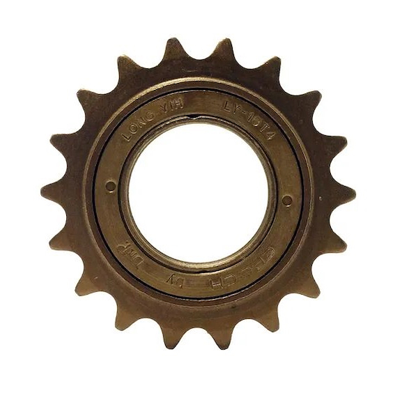 Piñón DNP 18T cromo 4 Estrias (Color marron)