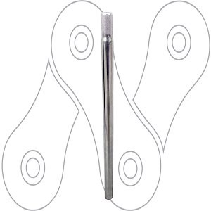 Caños portasilla acero 50cm. ø 25,4 mm - largo
