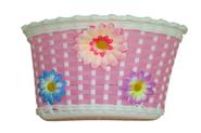 Canasto infantil plastico con flores r16/20 tejidos