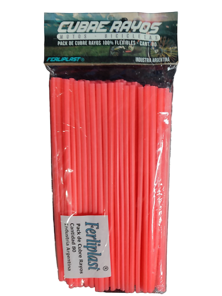 Cubre rayos de colores para bicicleta 80 unidades