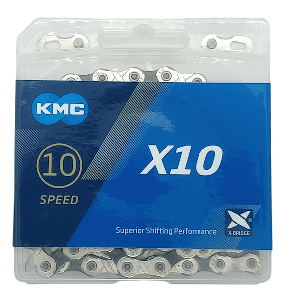 Cadena Mtb Kmc X10.93 de 10 velocidades y 116 eslabones
