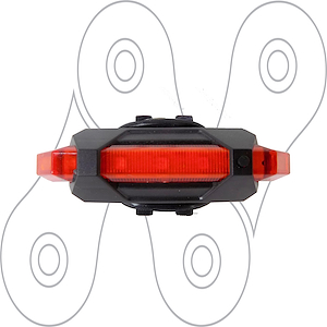 Luz trasera usb 5 leds