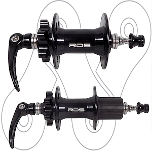 Juego de mazas ruleman mtb Radius MTB-01 (32ag, 6 tornillos)