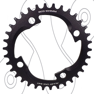 Monoplato Mtb Spy MP10434 de 34T