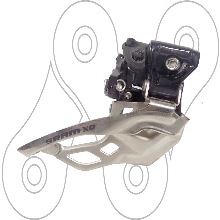 Descarrilador delantero Mtb Sram X0 de 2 x 10 velocidades - $ 88.192