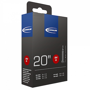 Camara schwalbe rodado 20x1.10/1.50" Valvula Presta 40mm