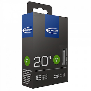 Camara schwalbe rodado 20 x 1.10-1.50" Valvula auto 40mm