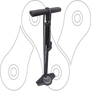 Inflador de pie Serfas FP-45 con manometro