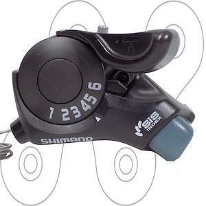 Shifter derecho Shimano Tourney SL-TX30-6R de 6 velocidades