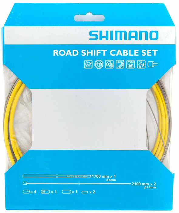 Set de cables inoxidable + fundas de cambio Shimano - $ 34.122