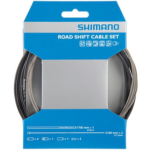 Set de cables inoxidable+ fundas de cambio RUTA Shimano SP41
