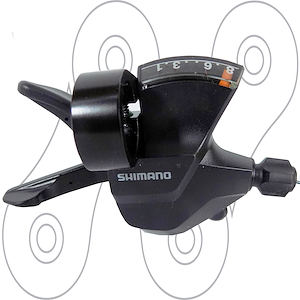 Manija de cambio derecha Shimano SL-M315-8R de 8 velocidades