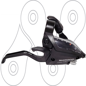 Shifter Manija de freno derecha Shimano ST-EF500-7R (7vel)