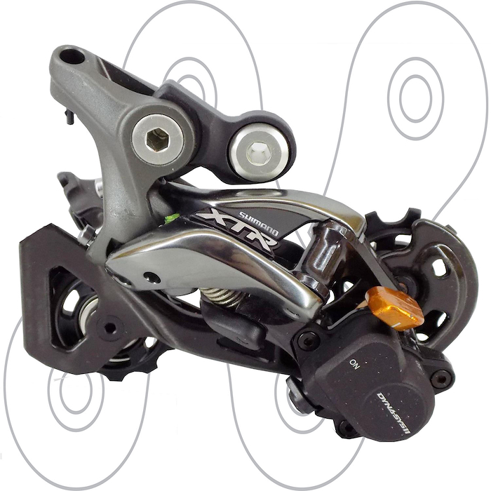 Pata de cambio trasera Shimano XTR RD-M9000-GS 11v - $ 287.660