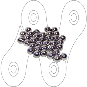 Bolillas de acero Ruta Shimano Y4FE98030 (34u)