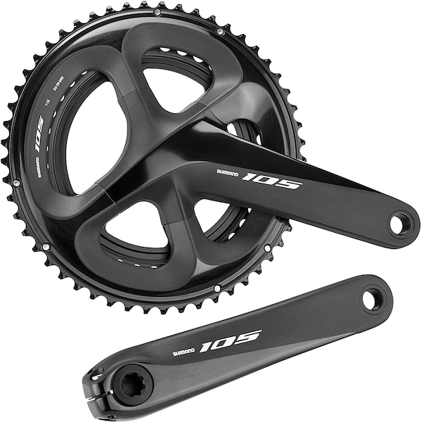 Platopalanca Shimano 105 FC-R7000 de 2 x 11 velocidades.