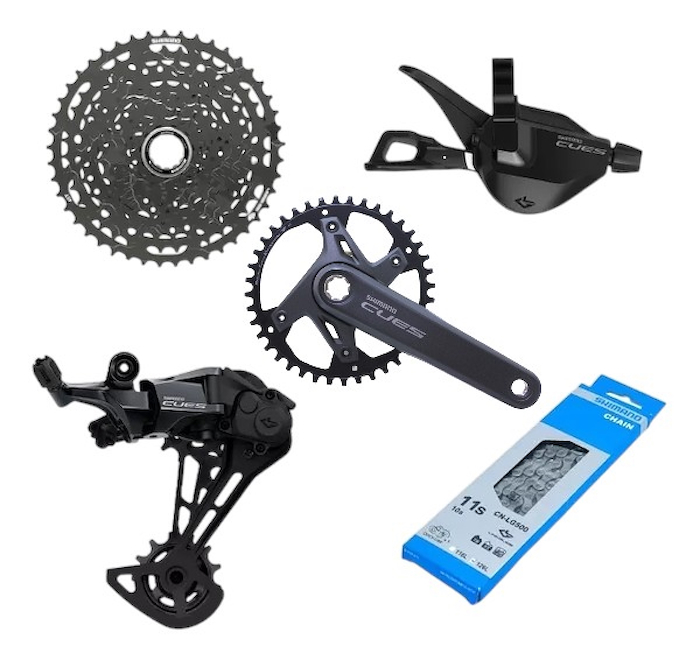 Grupo Shimano Cues 11v Monoplato 40T - $ 440.309