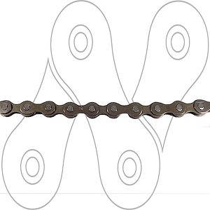 Cadena playera C-410  1/2x1/8