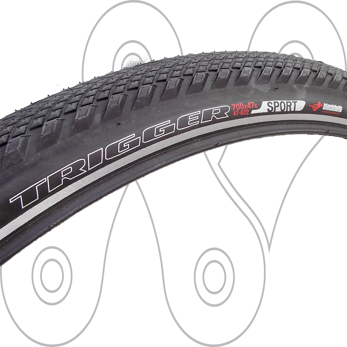 Cubierta urbano/hibrida Trigger Sport Reflect 700x47c - $ 87.120