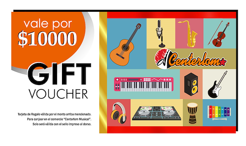 Tarjeta Obsequio GIFT VOUCHER válido por $10000  GIFT10000