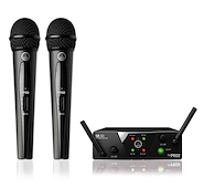 Microfono Inalámbrico Doble de Mano UHF Vocal Mini AKG WMS40-MINI-DUAL