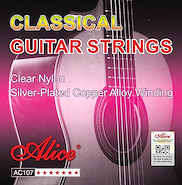 Encordado para Guitarra Clasica Clear Nylon ALICE A107N