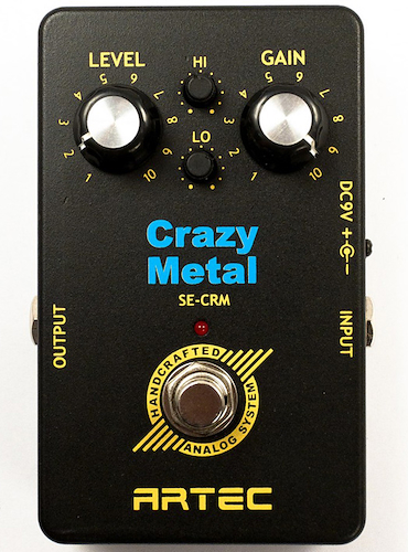 Pedal de Efecto para Guitarra Crazy Metal ARTEC SE-CRM