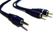 Cable Armado Miniplug 3.5 Stereo X 2 RCA - 0.90 mts ARTEKIT C3.5STX2RCA0.9