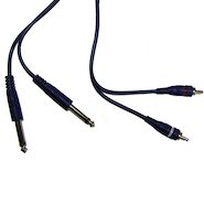 Cable Armado 2 plug 6.5 mono X 2 RCA - 0.90 mts ARTEKIT C26.5MX2RCA0.9
