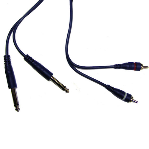 Cable Armado 2 plug 6.5 mono X 2 RCA - 2 mts ARTEKIT C26.5MX2RCA2